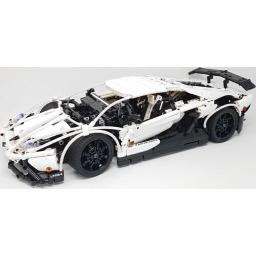 Series Lepins Lamborghinied RC Car The MOC-2684 Veneno Roadster With Motor Function Model Kit Building Block Brick Toys
