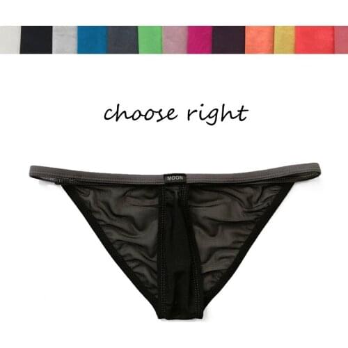 Mens Briefs Male Sexy Underwear Mens Low Waist Mesh Underwear Breathable Panties Fashion Male Briefs Sexy Mens Underpants