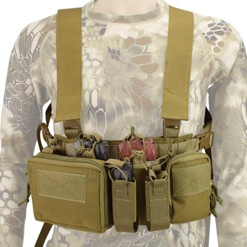 1000D Oxford lightweight tactical bellyband Camouflage chest hanging vest Multifunctional tactical vest