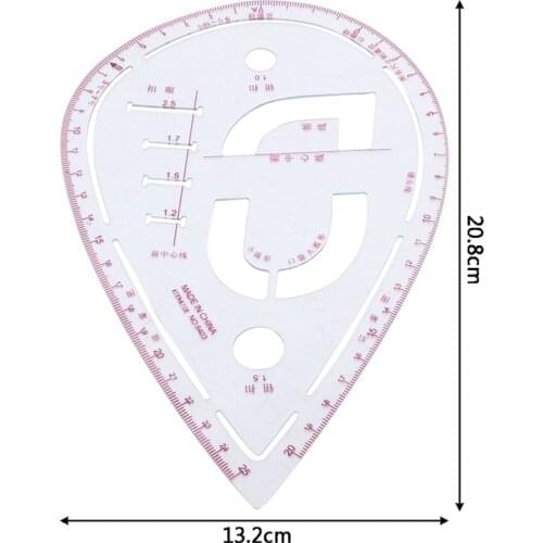 11 Styles Sleeve Curve Ruler Measure Plastic for Sewing Dressmaking Tailor Drawing Tool dropshipping