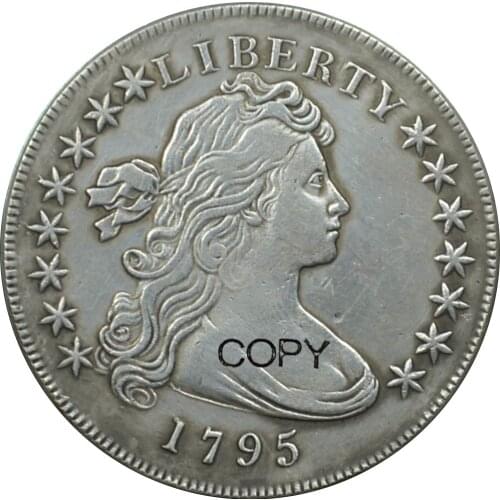 1795 United States Brass Silver Plated Liberty Dollar Copy Coins/High Quality /Can Choose Any Year Lettered Edge