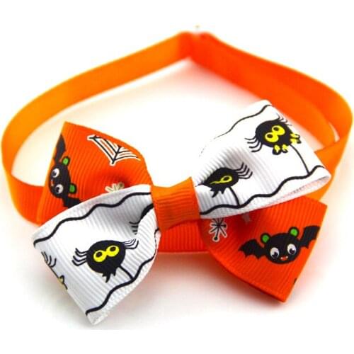 Pet Halloween collar bow tie dog & cat necklace and dog accessories 30pcs