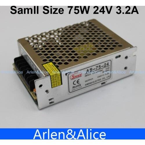 75W 24V 3.2A Small Volume Single Output Switching power supply for LED Strip light