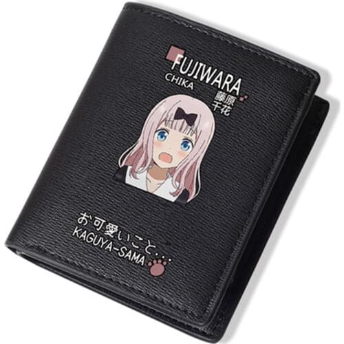 Anime Kaguya-sama: Love Is War Chika Fujiwara ACG Students Wallet Notecase Men Women