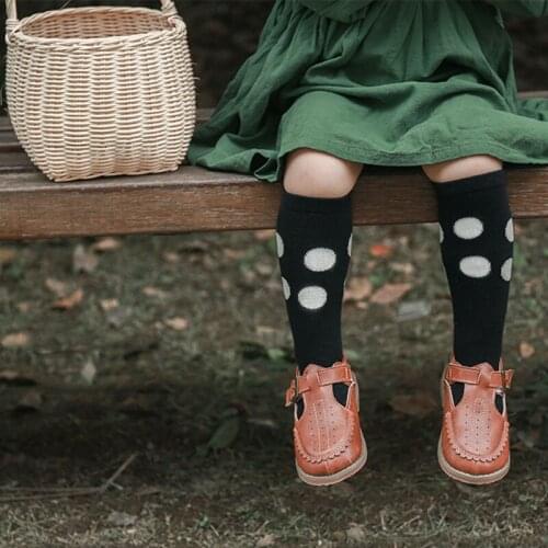 Newborn Kid Baby Girls Cotton Socks Elegant Autumn Winter Warm Stretch Knee High Sock Cute Sweet Toddler Seamless Baby Stockings