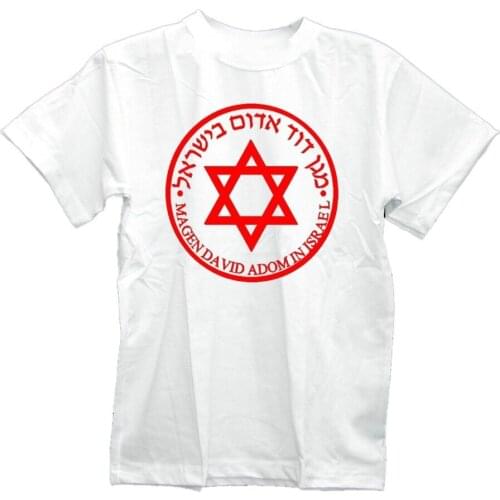 Israel Jewish Red David Star Emergency Medical Care Paramedic T-Shirt. Summer Cotton Short Sleeve O-Neck Unisex T Shirt S-3XL