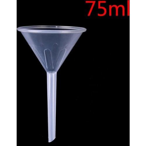 1pcs Perfume Funnel 1/2" 75ml Mouth Dia Laboratory Transfer Perfume Mini And Clear White Plastic Filter Funnel