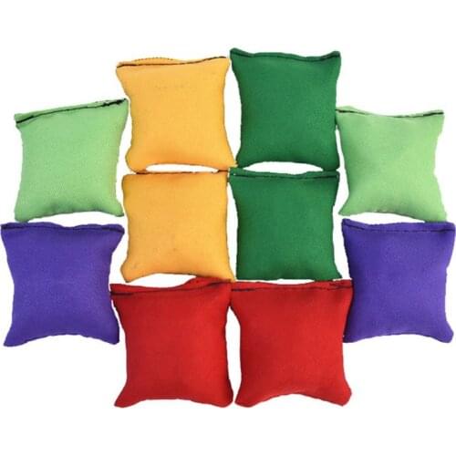 2pcs Nylon Bean Bags Fun Sports Outdoor Family Games Bean Bag Toss Carnival Toy Nylon Bean Bags