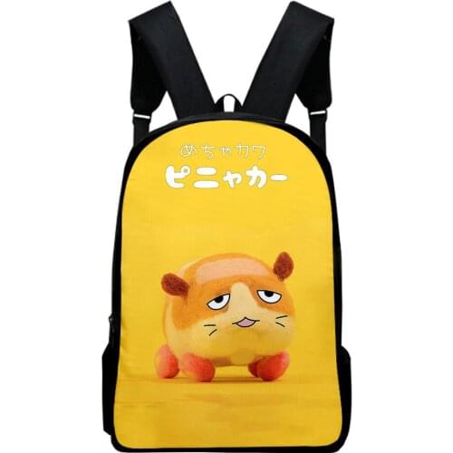 2021 New Casual PUI PUI backpack Schoolbag Men/Women Shoulder Travel Bag Print Hip Hop Teenage Girls bag