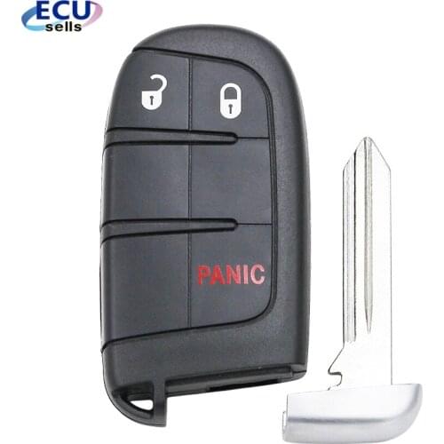 New Keyless Smart Remote Key Case for Chrysler Dodge Journey 2011-2015 3 Buttons +Blade