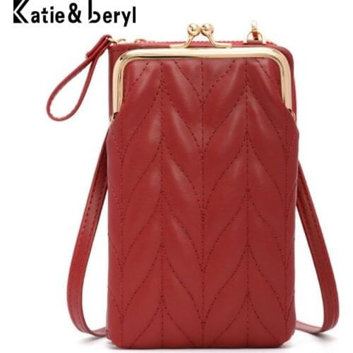 Solid Color Womens Mini Crossbody Bag Fashion Women Cell Phone Shoulder Messenger Bag Clutch Female Small Purse Zipper Handbag