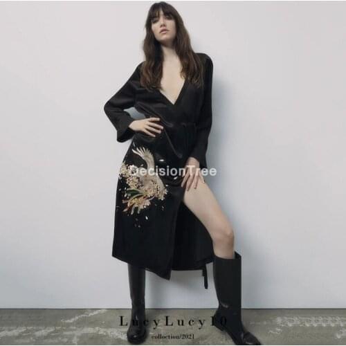 2021 japanese kimono sexy kimono dress hollow out perspective bodycon satin dress nightclub japanese dress oriental dress