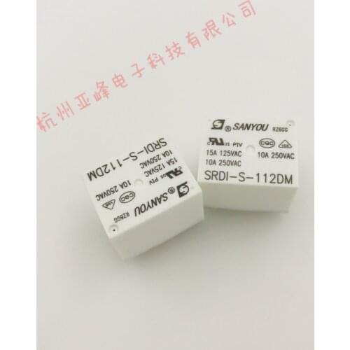 20PCS Relay SRDI-S-112DM 12VDC a Set of Normally Open 4 Feet 10a250vac