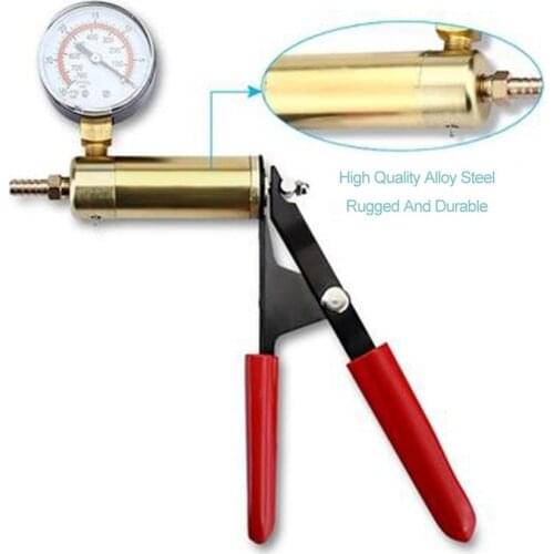 Hand Held Vacuum Pump Tester Set And Brake Bleeder Kit Car Motorbike Self Vacuum Pump Screw Adapter With Vacuum Gauge