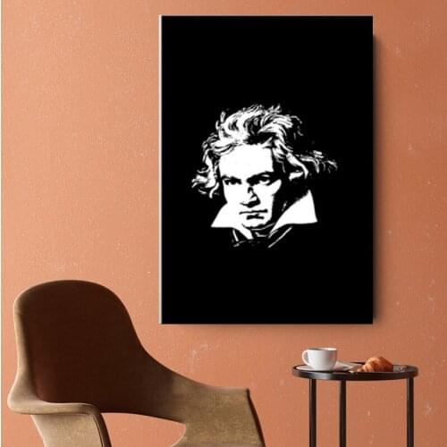 Beethoven Modern Posters Prints Canvas Painting Wall Art High Helels Picture For Bedroom Home Décor