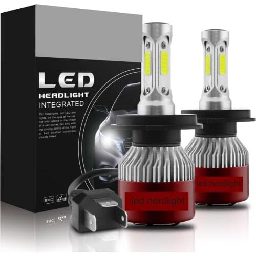 LED Bulb H4 Auto Headlamp COB Chips Light Bulb 144W 14400LM T8-R Super Bright Car Headlight