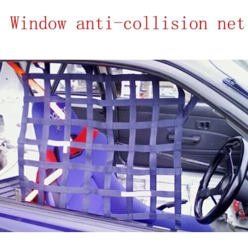 Universal Car Modified Nylon Window Safety Net Window Protection Net Car Window Safety Protection Tool red blue black