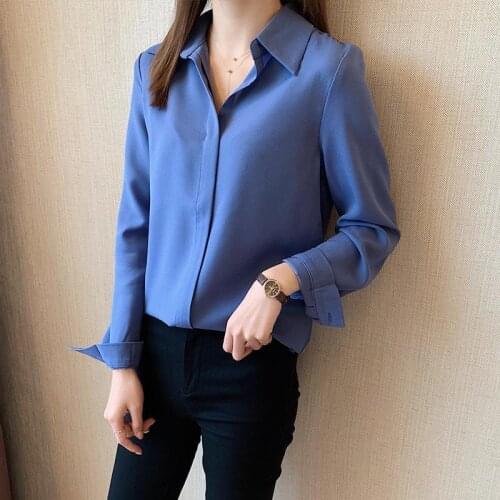 Blouse Women 2020 Spring Chiffon Shirt Womens Loose Retro Shirt Blusas Ropa De Mujer