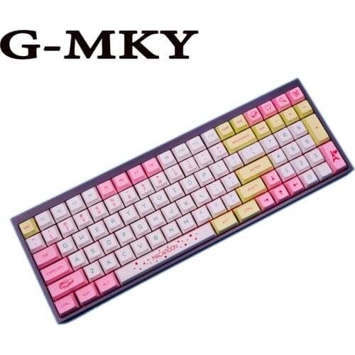 G-MKY Macaron /Ice cream Keycaps PBT Dye-sublimated Keycap XDAS profile For Filco/DUCK/Ikbc MX switch Mechanical Keyboard Keycap