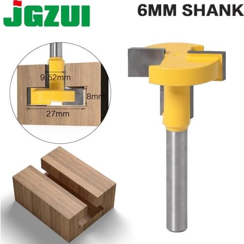 1pcs Top Quality T-Slot & T-Track Slotting Router Bit - 8"6mm Shank For Woodworking Chisel Cutter Wholesale Price