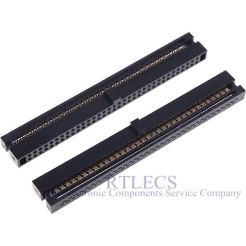 20 Pcs 0.050" 1.27mm 68 Pin dual Row IDC Connector 2x34 P 68 position Rectangular Female Socket Receptacle Ribbon Cable