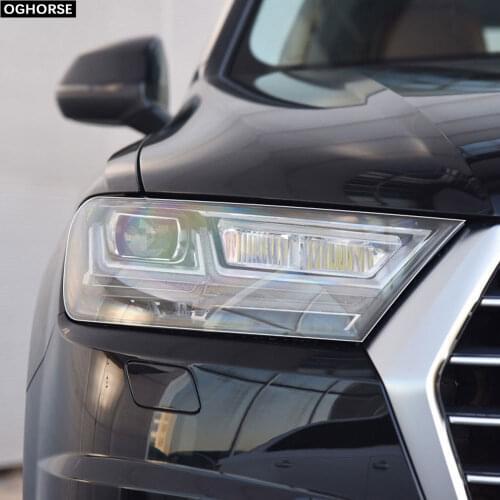 2X Car Headlight Self Healing Protective Film Transparent TPU Decal Sticker for Audi A3 S3 RS3 A4 A6 A7 S6 Q3 Q5 Q7 Accessories