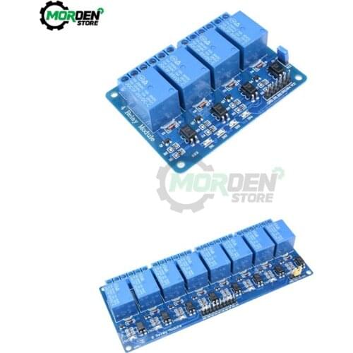 5V/12V 4 Channel 8 Channel Relay Module With Optocoupler Relay Output 4 8 Way Relay Module Blue For Arduino Fast Shipping