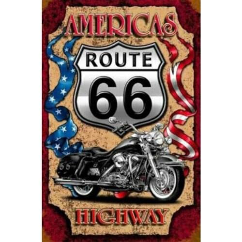 Americas Route 66 5D DIY Quality Full Diamond Painting Embroidery Cross Stitch Art Kits Home Decor Gift