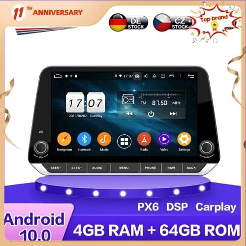 For Nissan TENNA 2016 - 2020 Android 10 PX6 Car Multimedia DVD Player 4G+64GB Auto GPS Navigation Stereo radio DSP Carplay WIFI