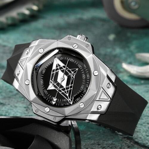 Mens watches personality creativity fashion trend luxury watches hollow quartz watches curren мужские часы