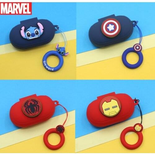Disney Cartoon Earphone Case For Samsung Galaxy Buds/Buds+ Silicone Wireless Bluetooth Earphone Case With Finger Straps