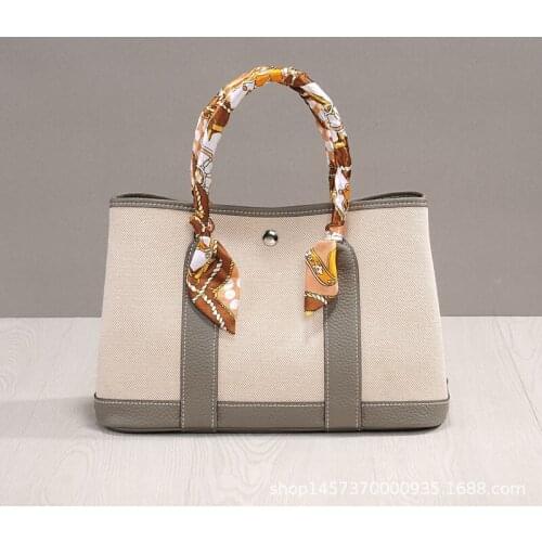 Designer Handbags High Quality Women Famous Brand Style Canvas+Leather Messenger Bags New Luxury Handbag 2 Sizes Tote