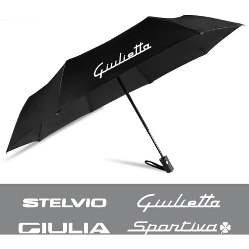 For Alfa Romeo 159 147 Giulietta Stelvio 4C MITO 156 Giulia Sportiva Car Accessories Fully Automatic Compact Folding Umbrella