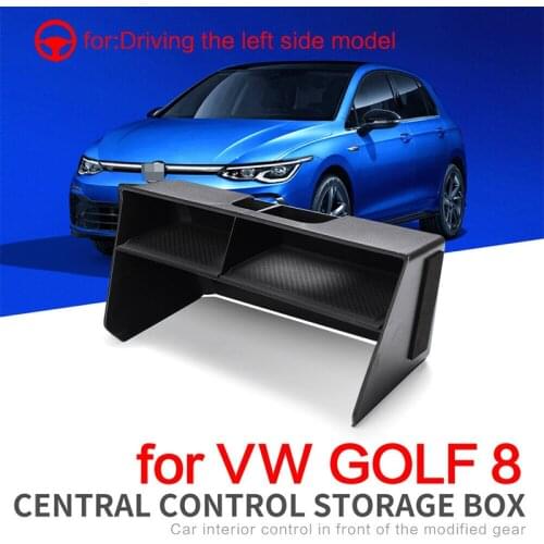For VW Volkswagen Golf 8 MK8 CD1 2020 2021 2022 Golf8 Car Central Armrest Storage Box Center Console Flocking Organizer Holder