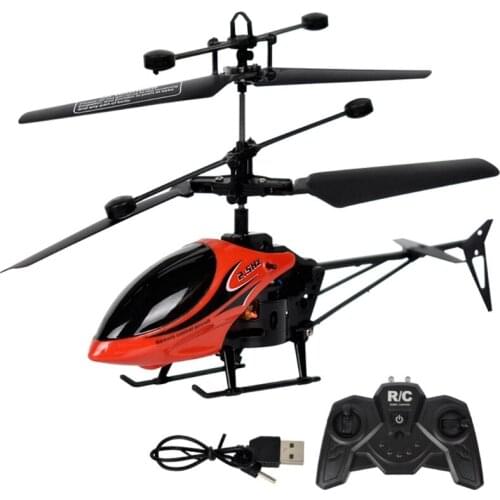 Double Channel Anti Fall Remote Control Helicopter With Lighting Kids Toys R7RB