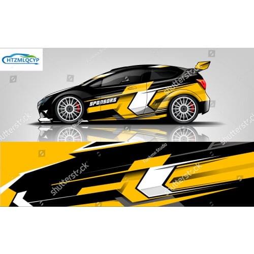 Racing stickers FOR Golf 7 POLO Fit Focus Civic YARIS race track appearance decoration stickers painting custom stickers