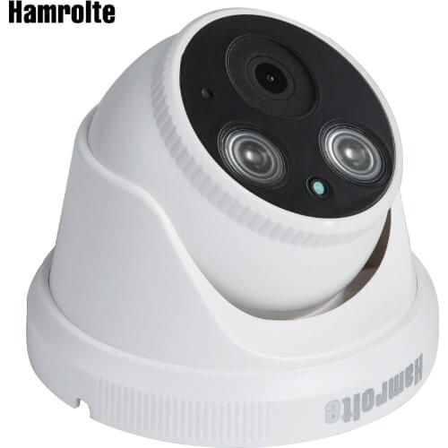 Hamrolte ONVIF IP Camera 5MP 3MP 2MP Indoor Dome Nightvision Surveillance IP Camera Internal Audio Xmeye Could Motion Detection