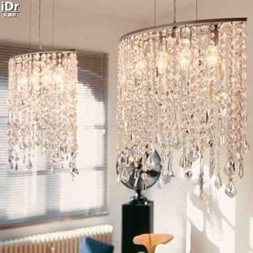 Chandeliers Beautiful transparent crystal lamps iron lamps Russia lamp L67cm x W25cm x H50cm