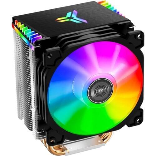 PWM 4Pin 12V PC LED Fan Cooling RGB 4 Heatpipes CPU Cooler Computer Radiator for LGA775/1150/1151/1155/1156 AM4/AM3/AM2/FM2/FM1