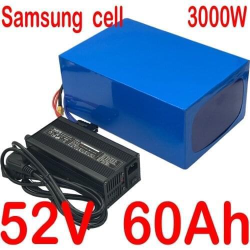 52V ebike battery 48V 52V 1000W 2000W 3000W Electric Scooter Battery 52V 30AH 35Ah 40Ah 50Ah 60Ah Electric Bike Lithium Battery