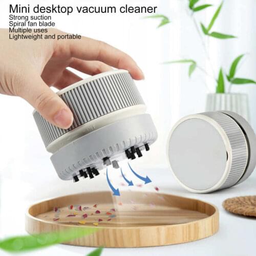 Mini Vacuum Cleaner Nail Dust Collector Strong Suction Office Desk Dust Home Table Corner Desktop Sweeper Manicure Salon Tool