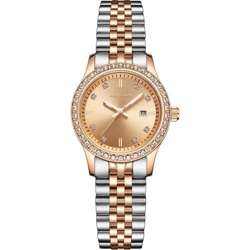 Fashion Lady Watch Stainless Steel Rose Gold Color 2020 Winter Hot