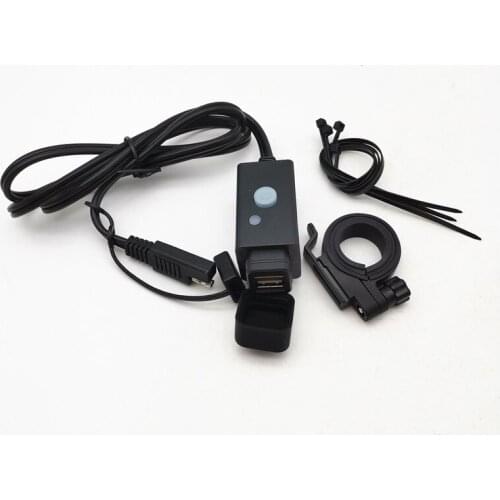 Motorcycle Matt Black Charger New Designed Rubber USB Cap ABS+PVC New Designed Rubber USB Cap IP54 Waterproof And Dustproof