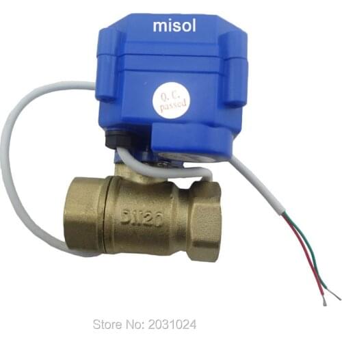 Motorized ball valve G3/4" DN20 (reduce port) 2 way 12VDC CR04, electrical valve