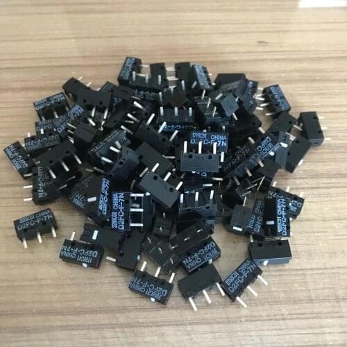 Free shipping 100PCS/lot new authentic For OMRON mouse micro switch D2FC D2FC-F-7N mouse button fretting swith Logitech mouse