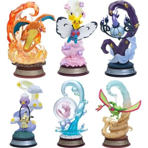 Genuine CANDY TOY Pokemon SWING VIGNETTE Collection Pikachu Mew Charizard Cute Action Figure Model Toys