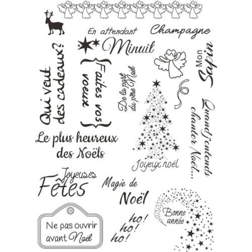Christmas Clear Stamps Scrapbook Paper Craft Clear stamp scrapbooking X0005