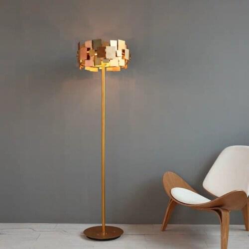 Modern Metal Floor Lamp Bar Villa Hotel Home Living Room Reading Bedroom Reading Beside Standing Light FA202