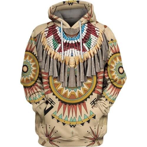 New Fashion Native Indian 3D Hoodies/sweatshirts Men Women New Fashion Hooded Winter Autumn Long Sleeve Streetwear Pullovers 7XL