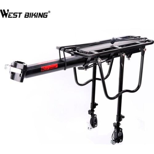 WEST BIKING 1Set Universal Cargo Racks 50kg Max Loading Capacity Cycling Rear Seat Luggage Rack Mountain Bike for Bicycle Saddle